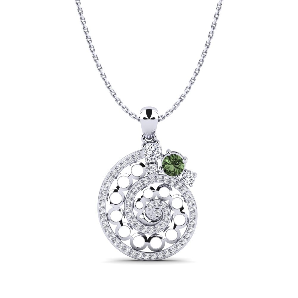 Green Sapphire Women's Pendant Fiducia