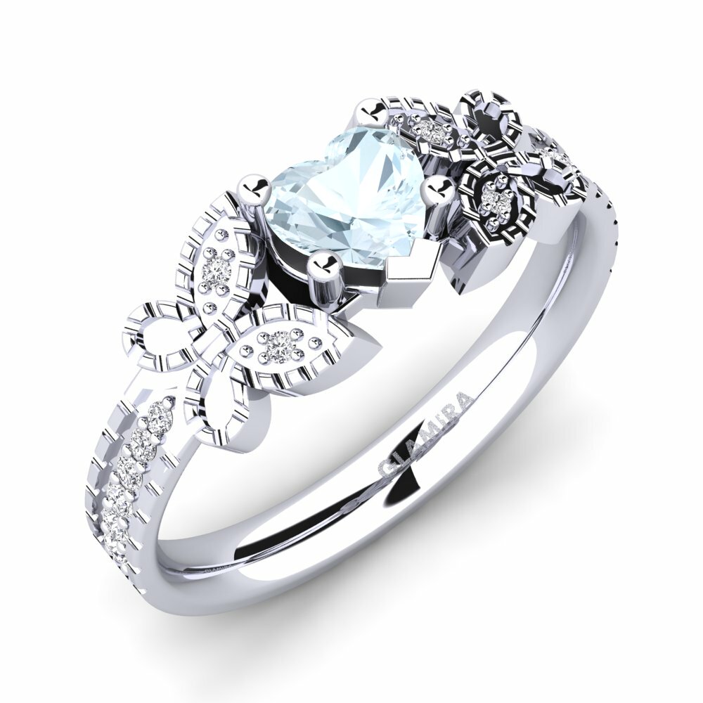 18ct White Gold Engagement Ring Fiene