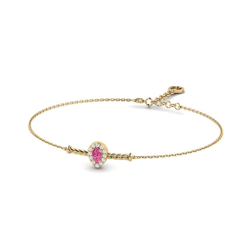 Tourmaline Rose Bracelet pour femme Fika