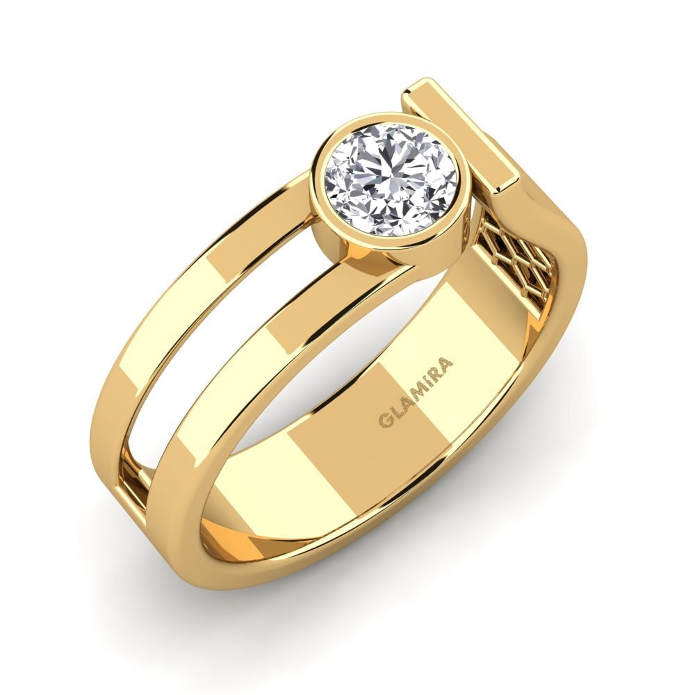 18ct Yellow Gold Lab Grown Diamond Men's Ring Filippa