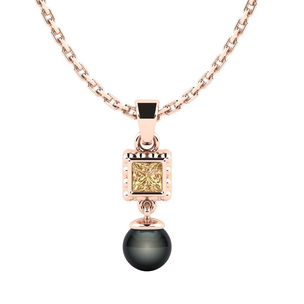 Diamante Marrone Ciondolo da donna Finick