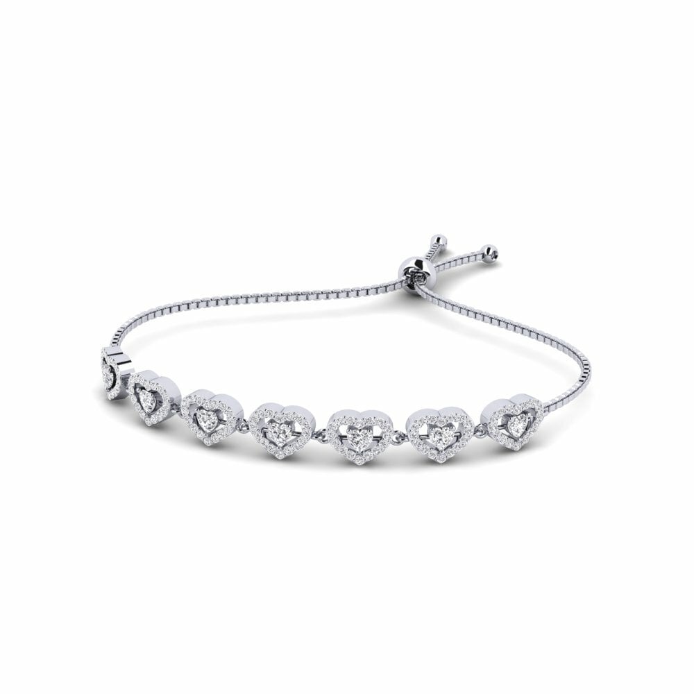 Pulsera de Mujer Finley 9k Oro Blanco