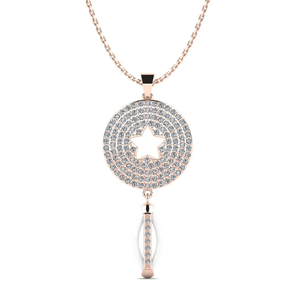 14k Rose Gold Women's Pendant Firefall