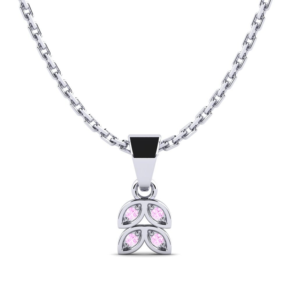 Pink Sapphire Women's Pendant Fishnet