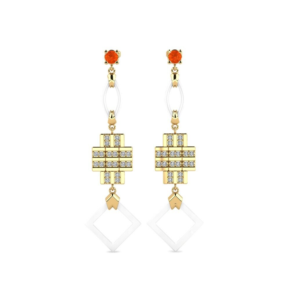 Fire Opal Women's Earring Fitnete