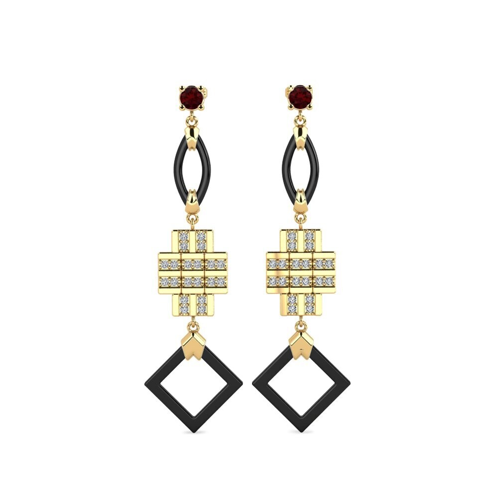 Garnet Women's Earring Fitnete