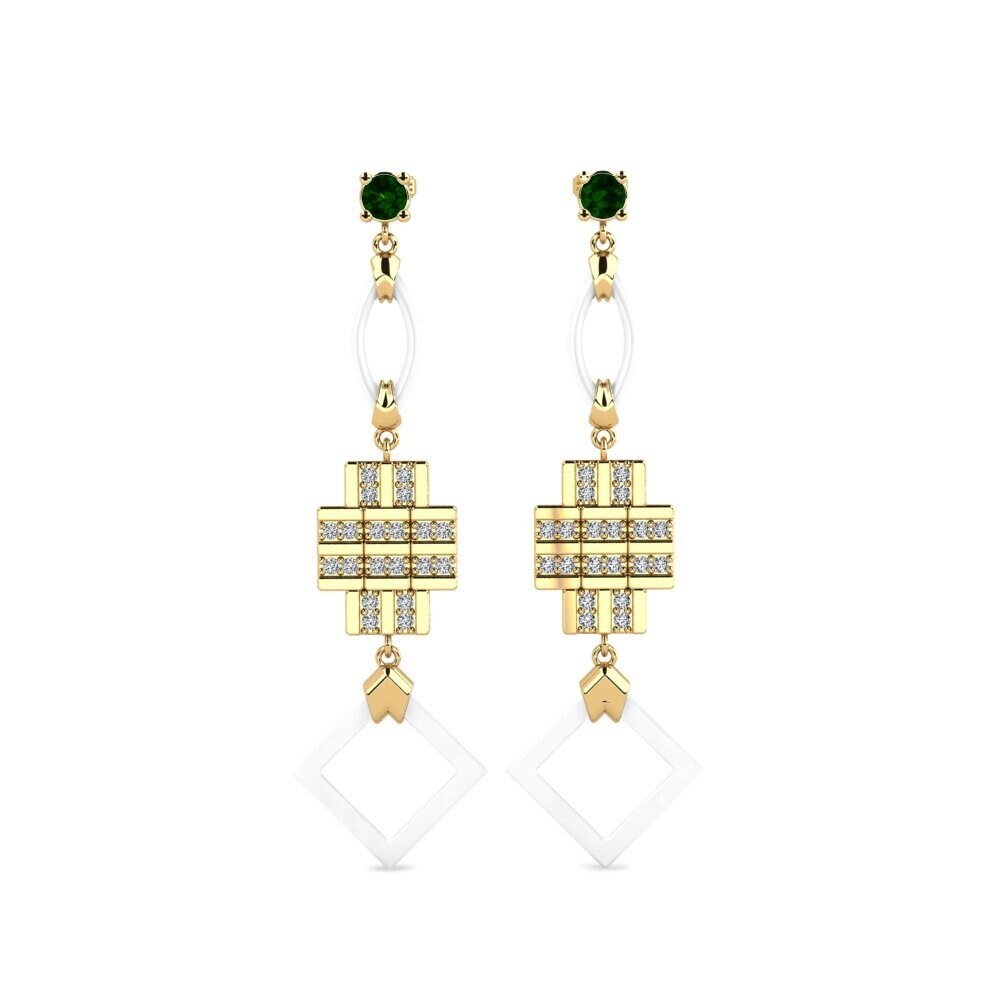 Green Tourmaline Women's Earring Fitnete