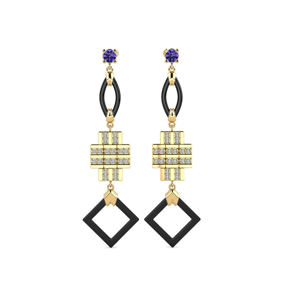 Round Tanzanite Women's Earring Fitnete