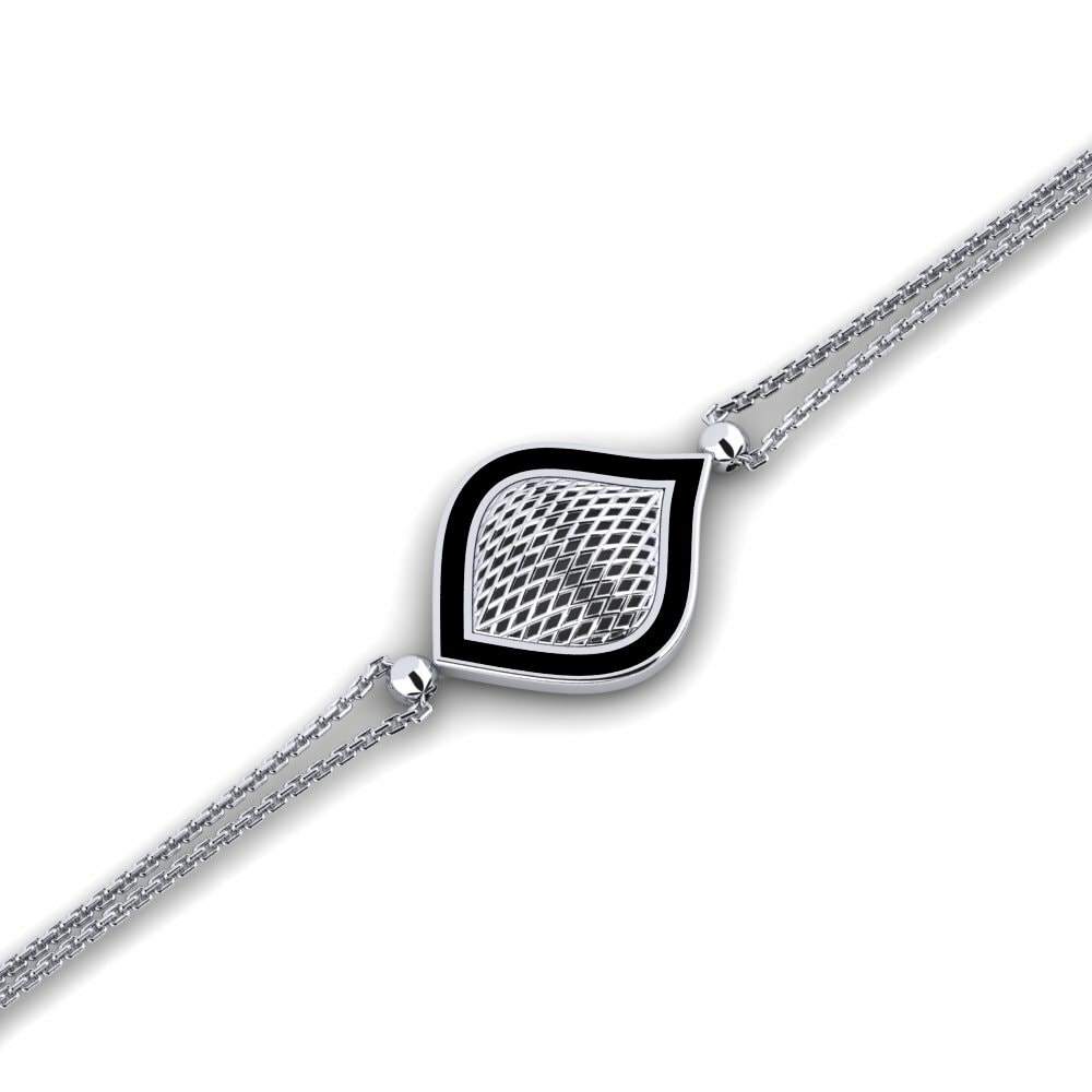 9k White Gold Bracelet Fiver