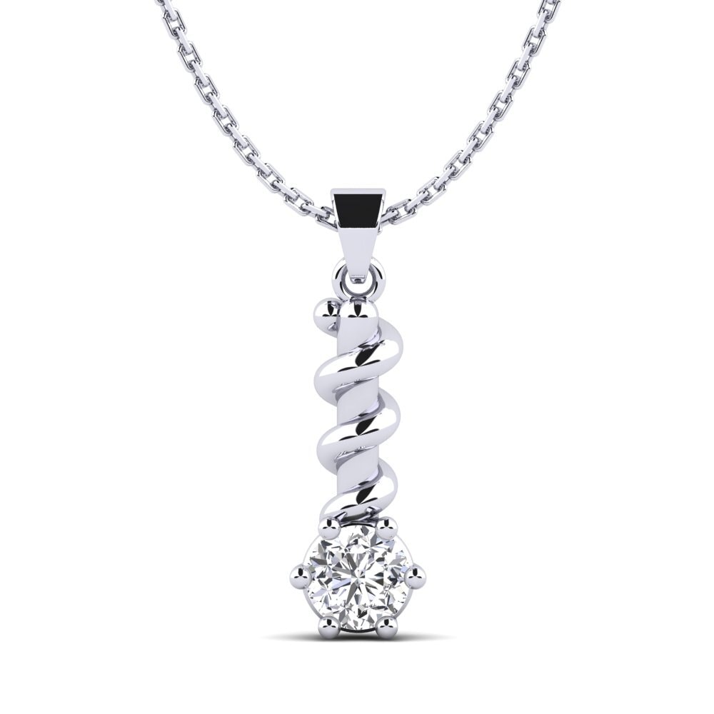 Diamant Damen anhänger Flanelle