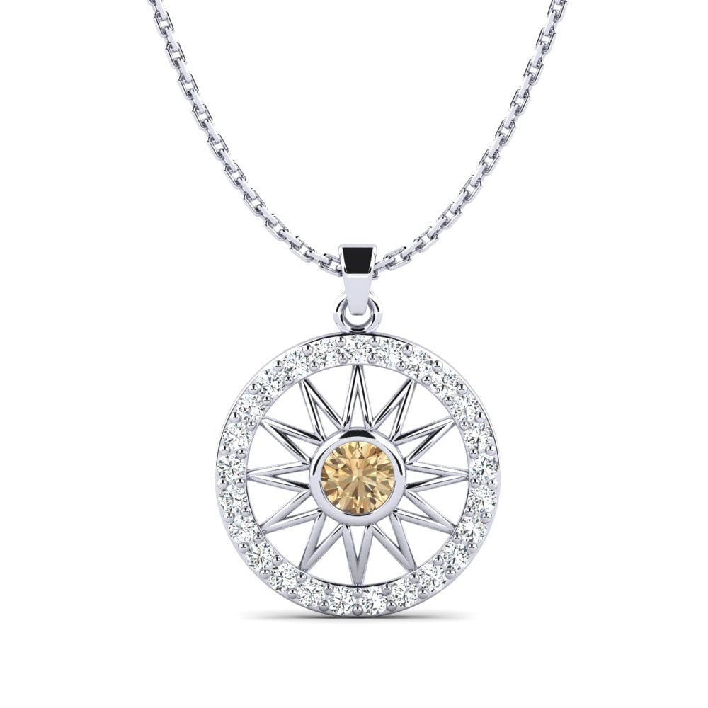 Brown Diamond Women's Pendant Flantien