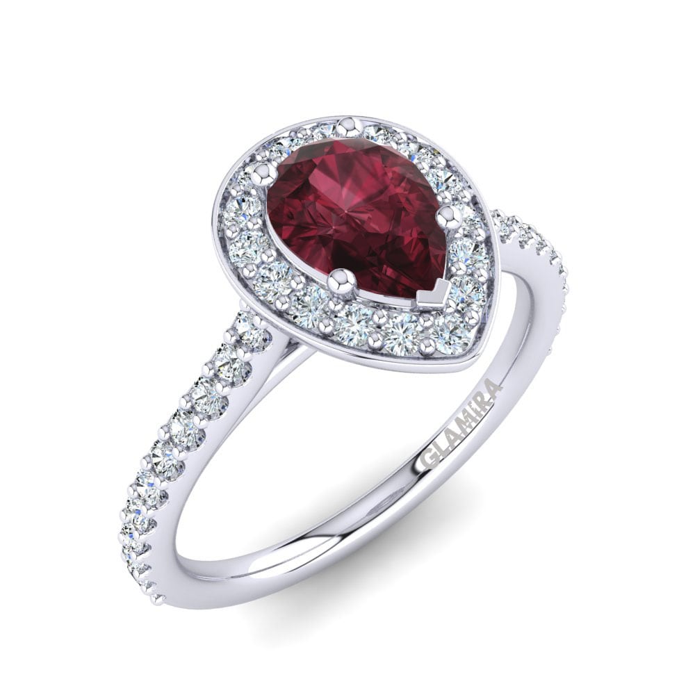 Garnet Engagement Ring Fleta