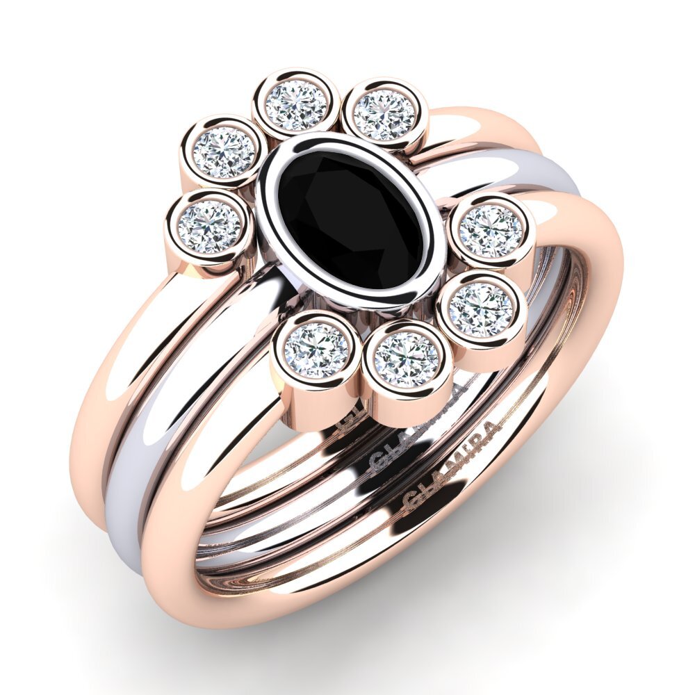 Black Onyx Ring Flet SET