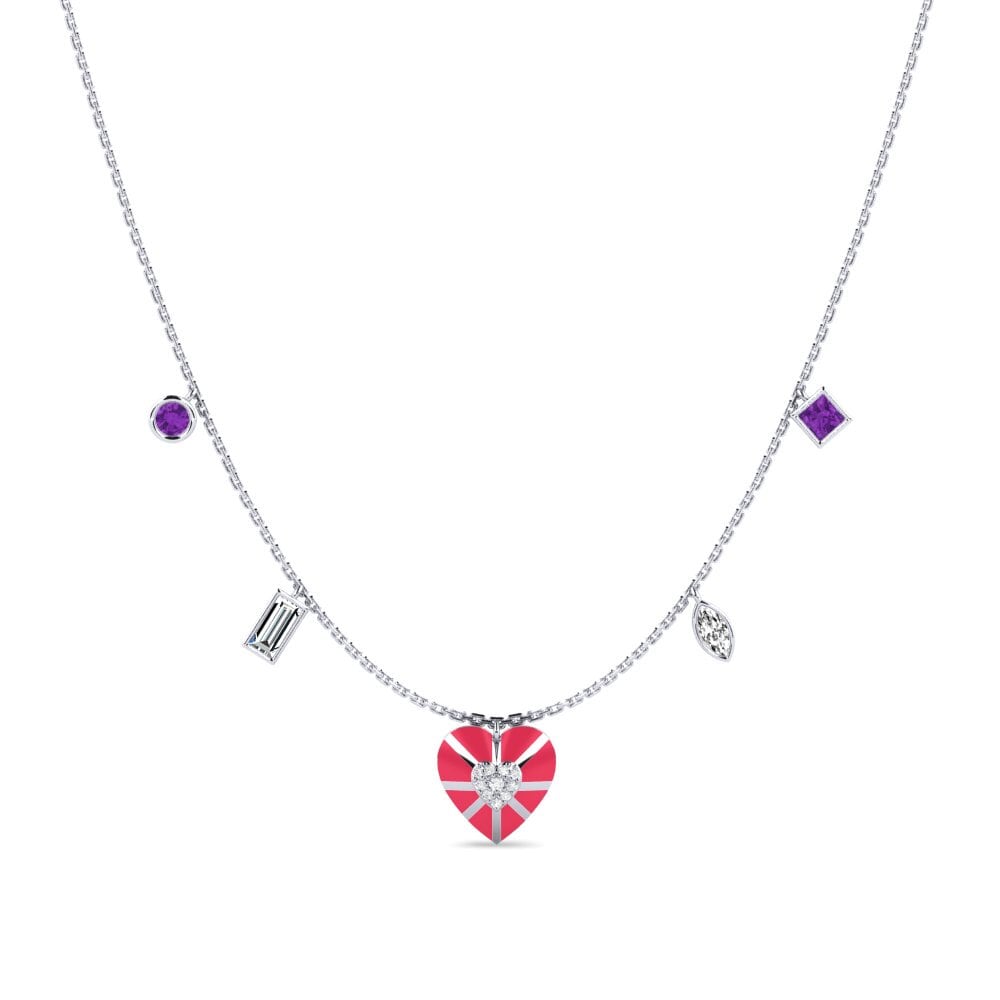 Amethyst Women's Necklace Fleurie
