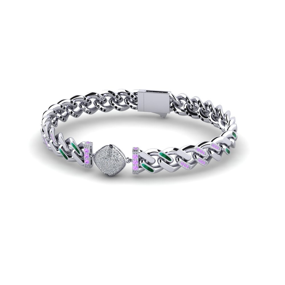 Round Amethyst Women's Bracelet Flexply