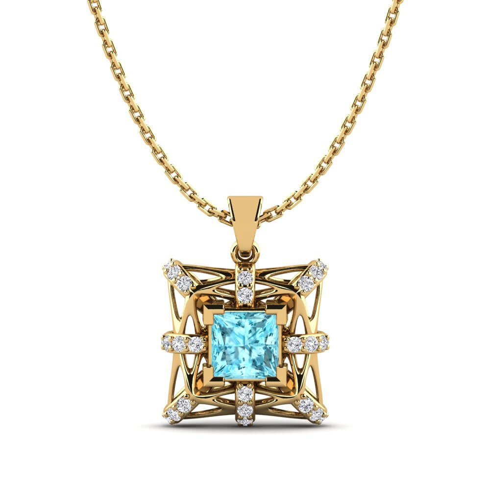 Blue Zircon Women's Pendant Flirtini
