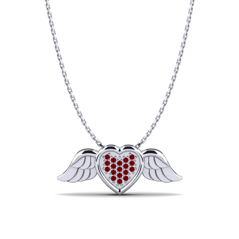 Red Zirconia Women's Pendant Flonnie
