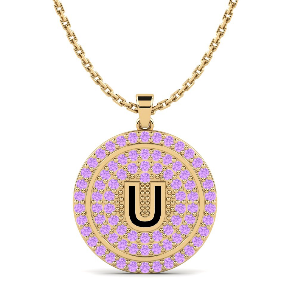 Amethyst Damen anhänger Florenciat - U