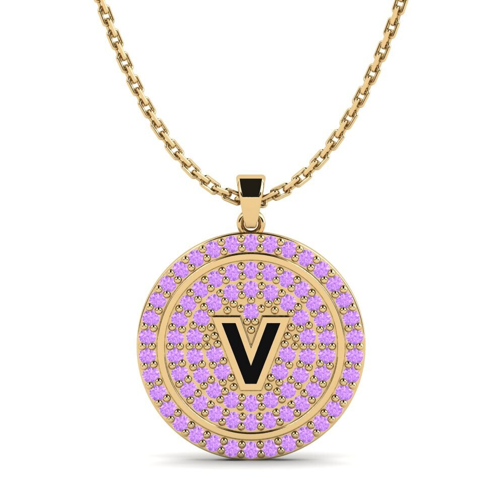 Amethyst Damen anhänger Florenciat - V