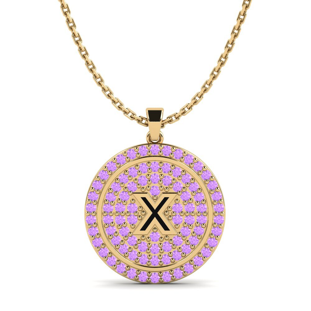 Amethyst Damen anhänger Florenciat - X