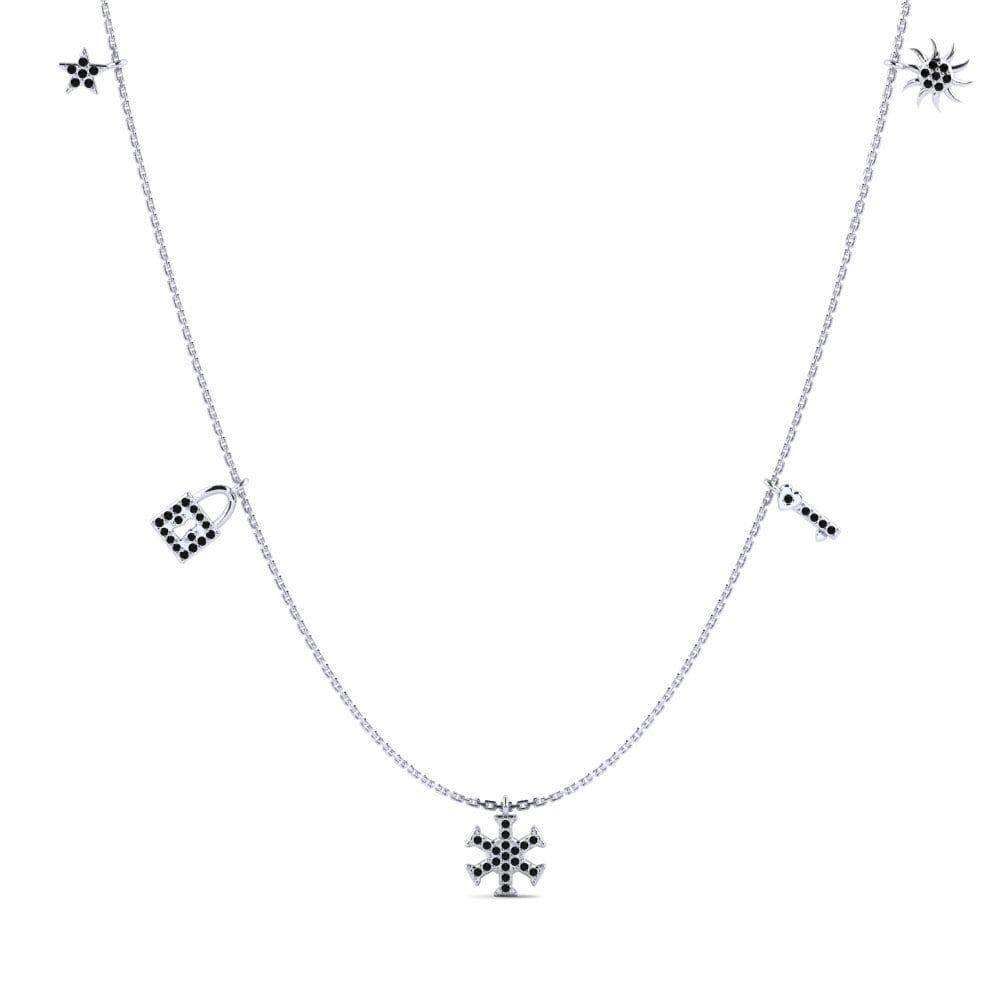 Black Sapphire Women's Necklace Zora