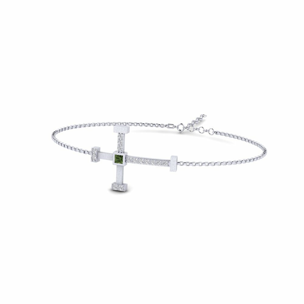 Bracelet pour homme Florosen Saphir vert
