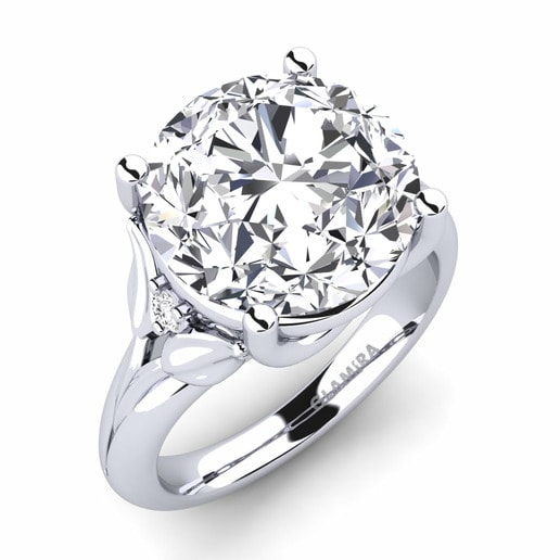 Ring Florrie 585 White Gold & Diamond & White Sapphire
