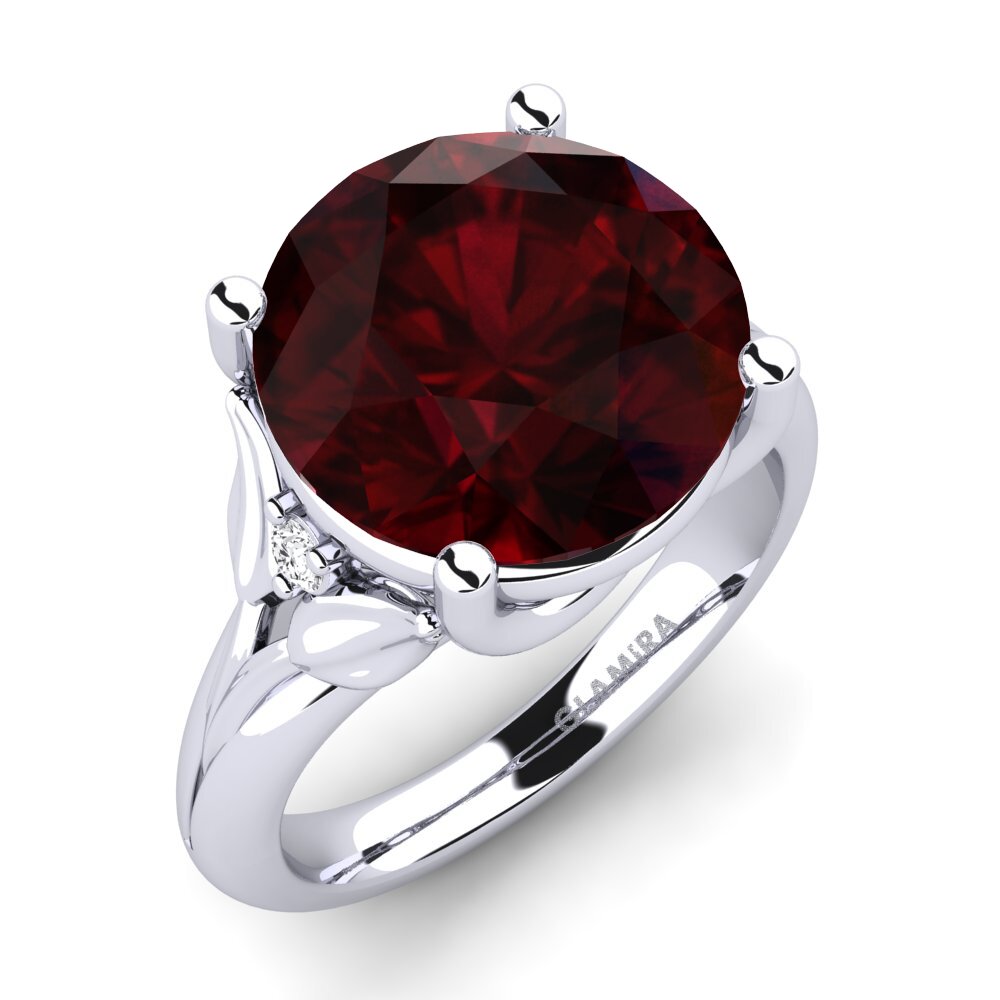Vàng Trắng 14K Nhẫn Florrie