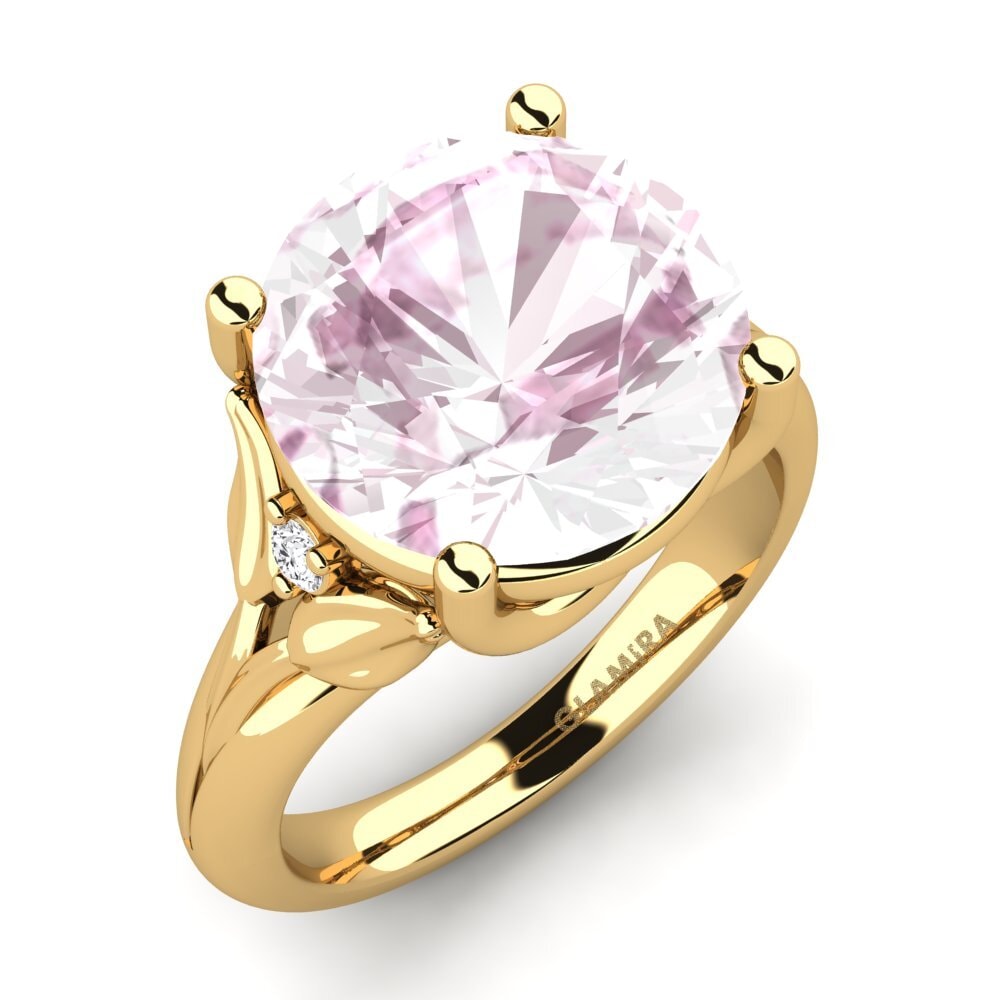 14k Oro Amarillo Anillo Florrie