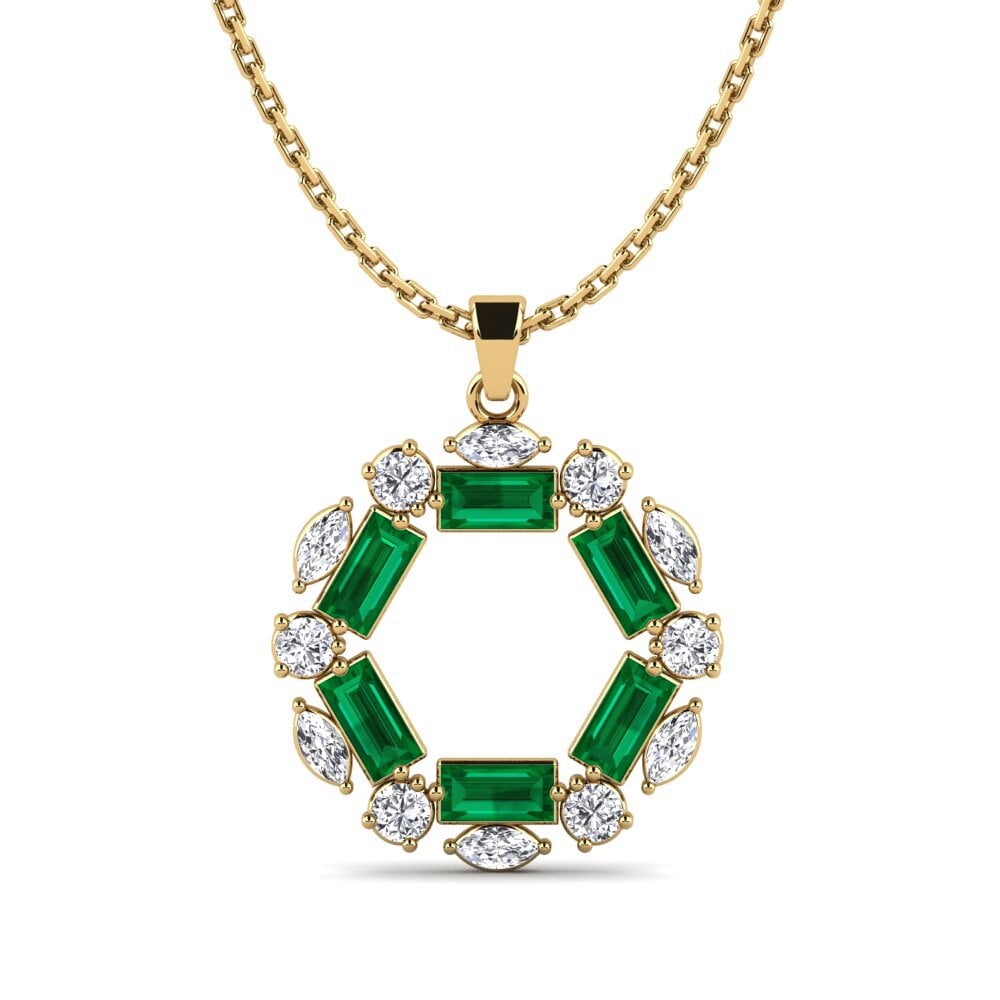 Green Zirconia Women's Pendant Florter