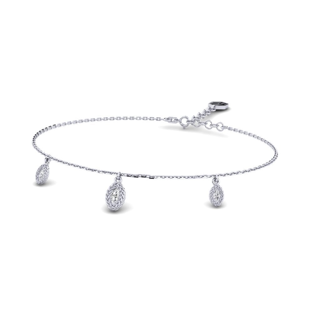 Platine 950 Diamant Bracelet pour femme Flosiva