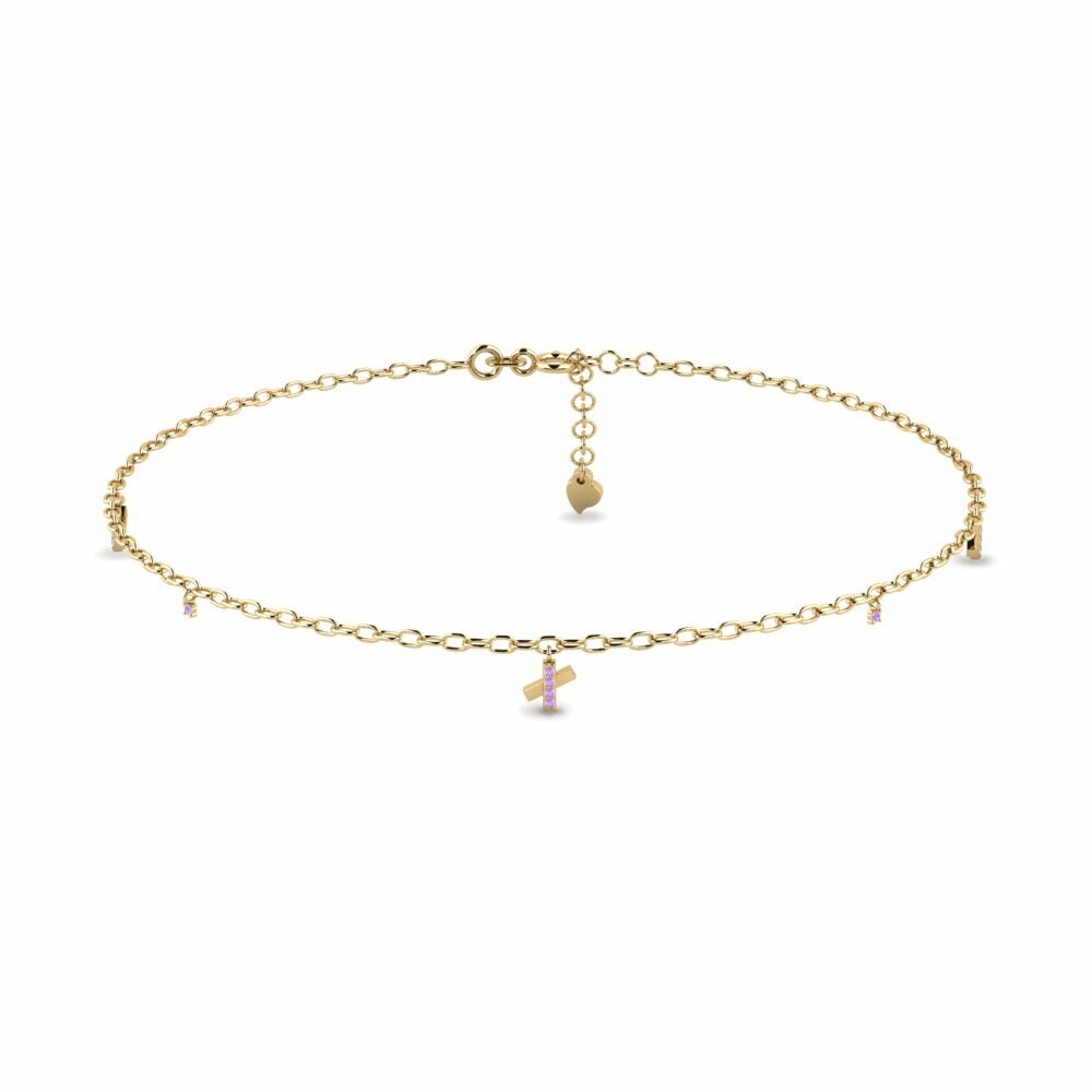 Amethyst Women's Anklet Fluwidu