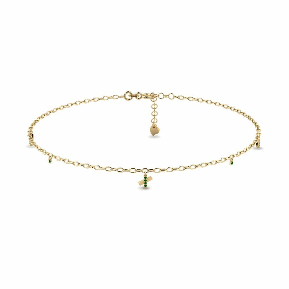 Circonita Verde Tobillera de mujer Fluwidu