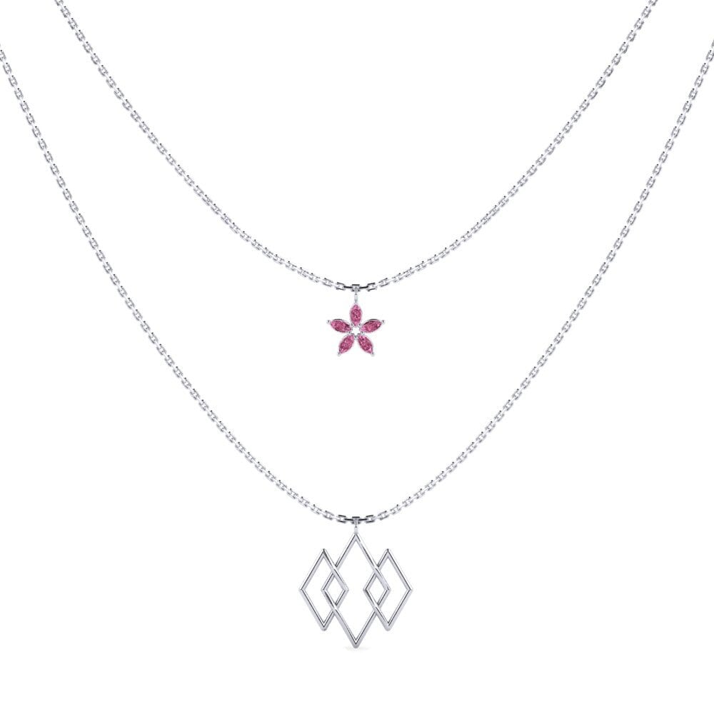 Rhodolite Garnet Women's Necklace Fnenel