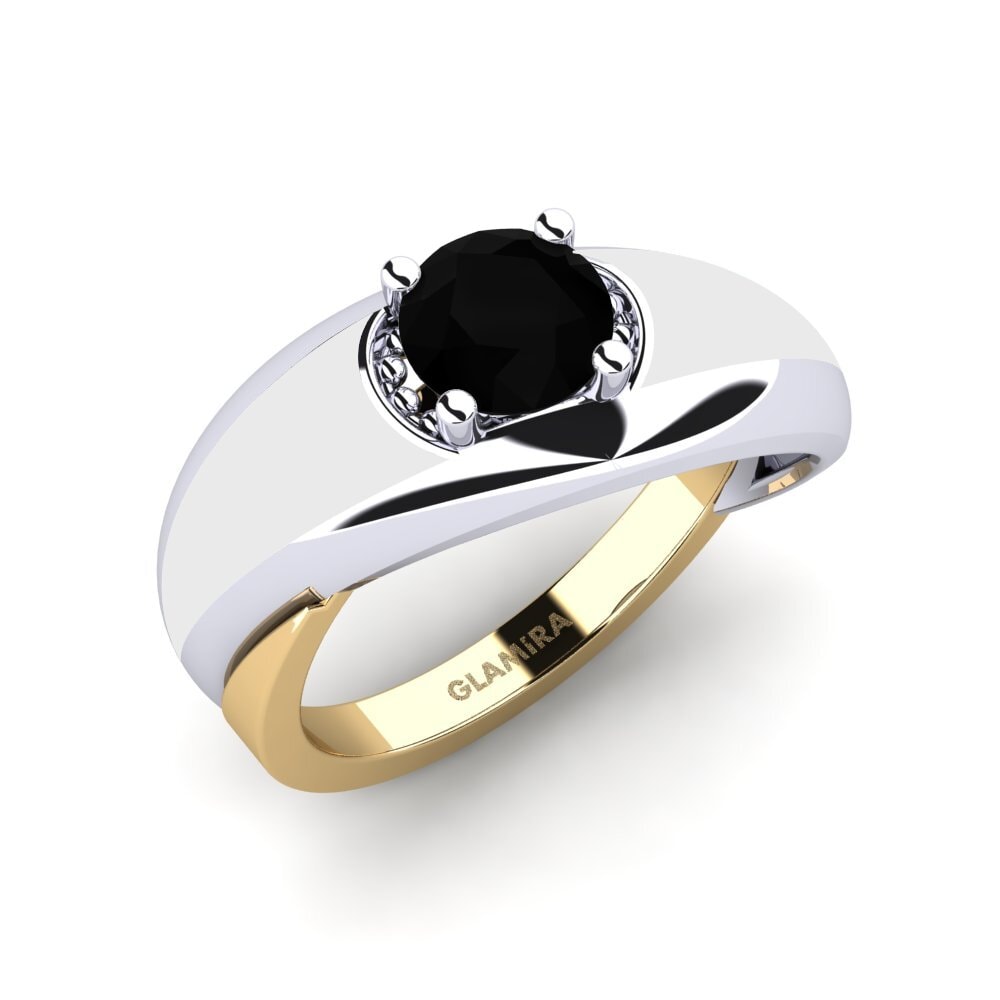 Schwarzer Onyx Ring Foldent