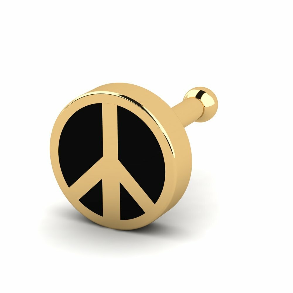 18K Geel Goud Neus Pin Foley