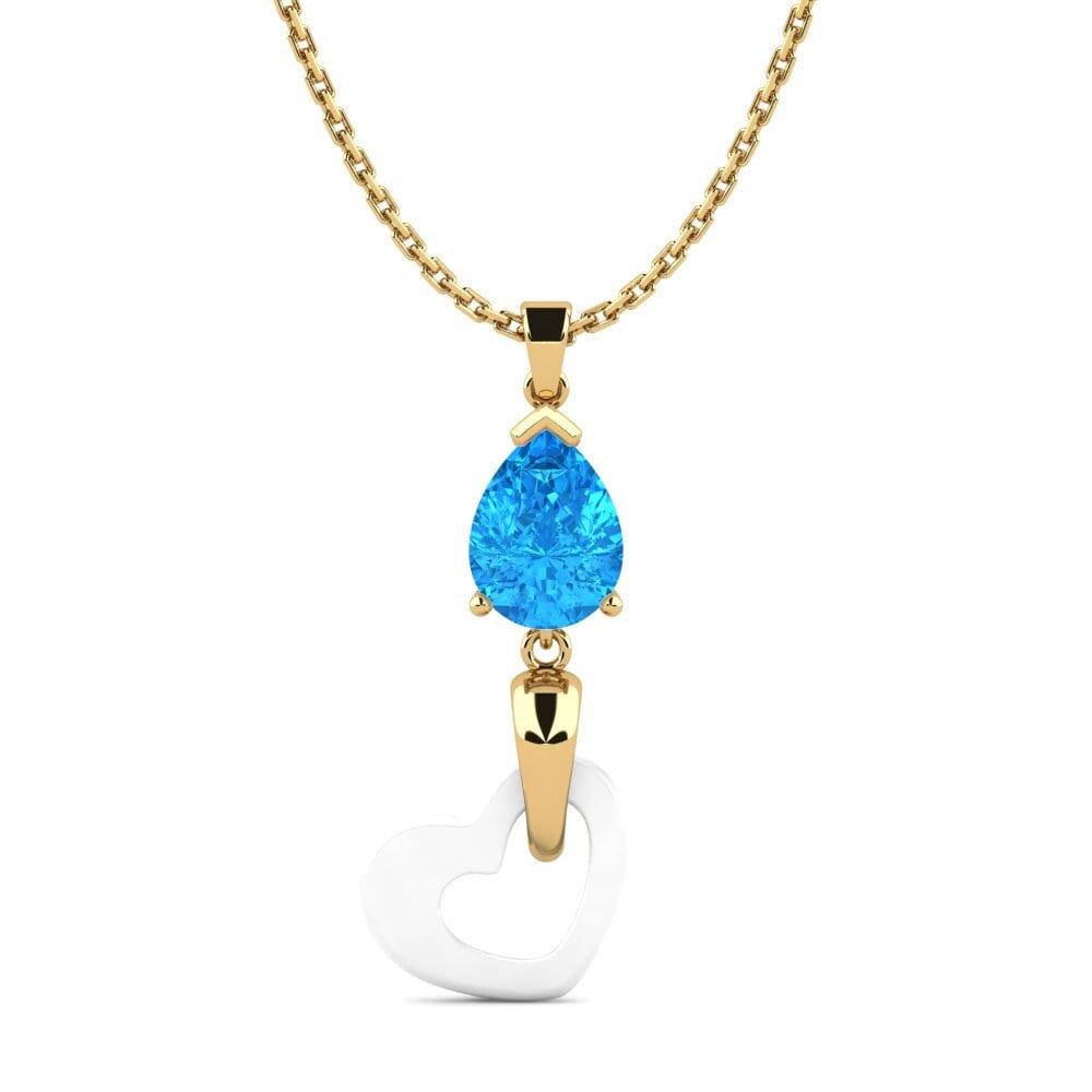 Blue Topaz Women's Pendant Folkerts