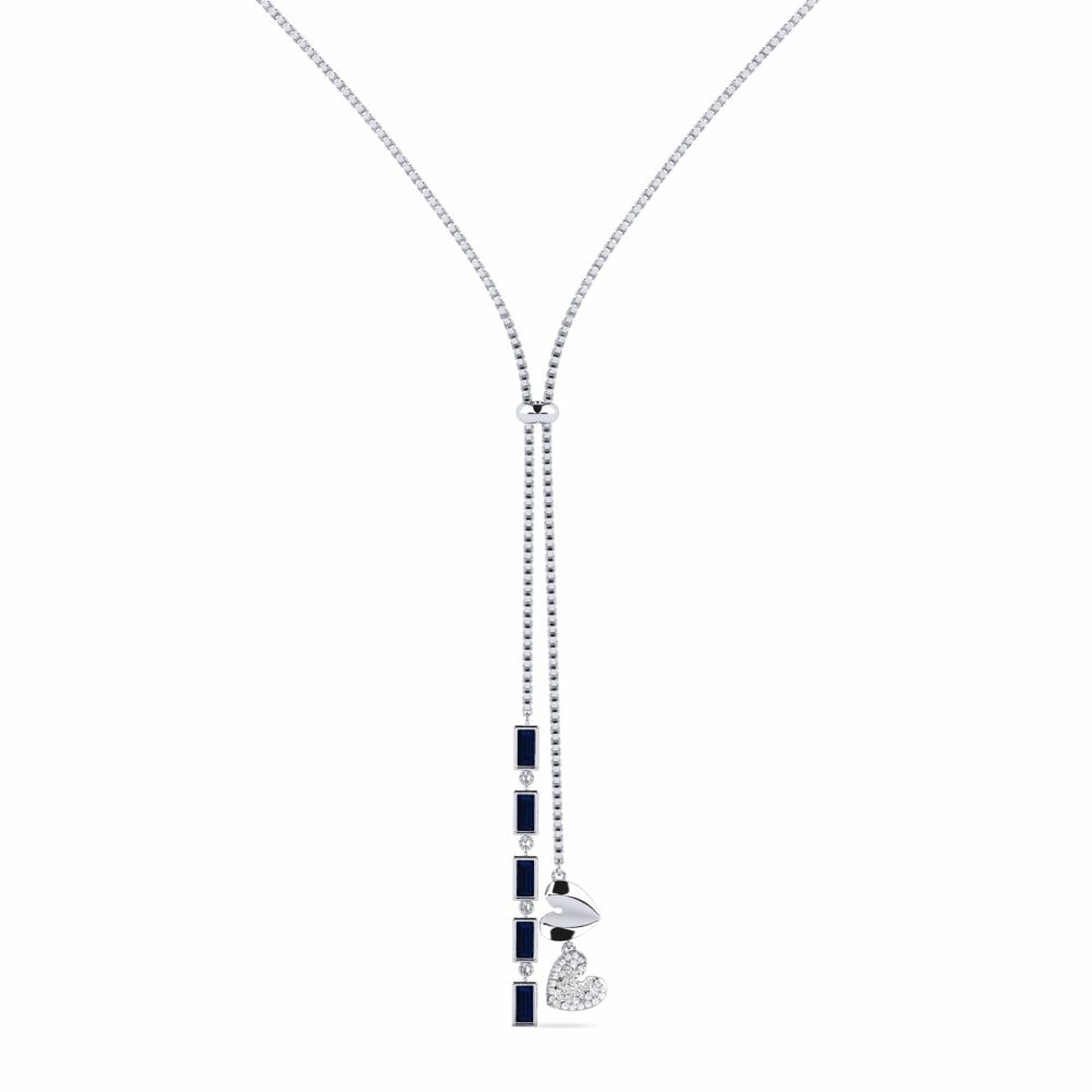 Saphir Collier pour femme Folyadek