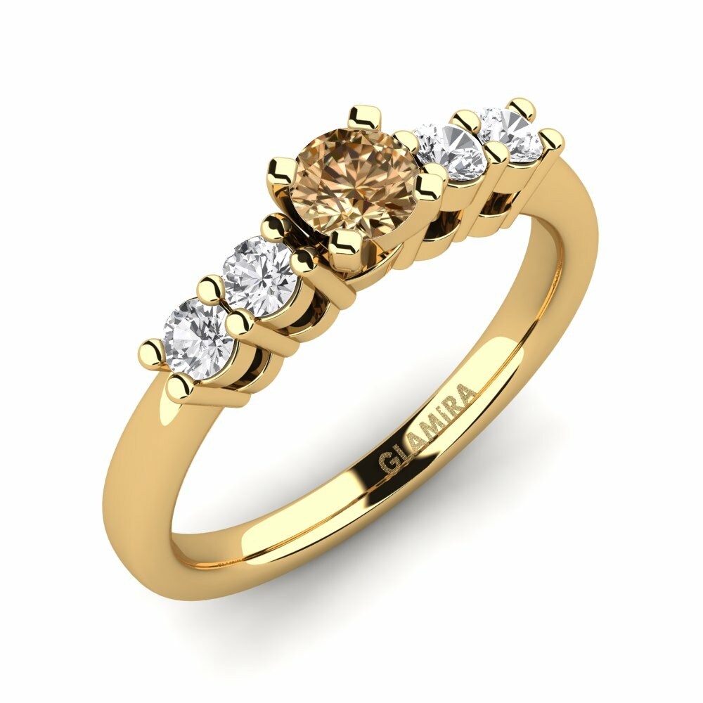 Brown Diamond Engagement Ring Fonda