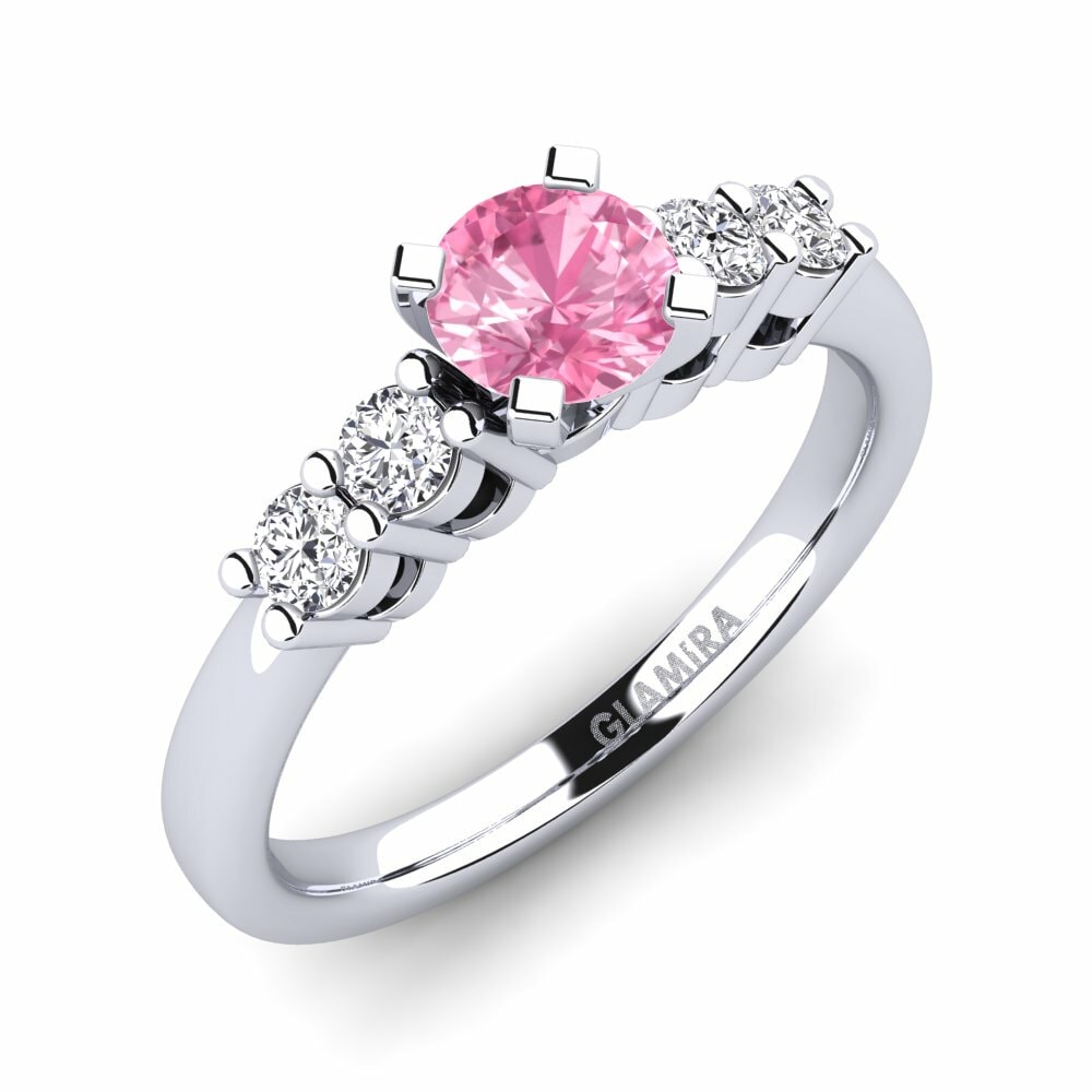 Bague de fiançailles Fonda 0.5 crt Saphir Rose