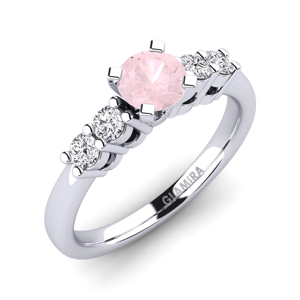 Rose Quartz Engagement Ring Fonda 0.5 crt