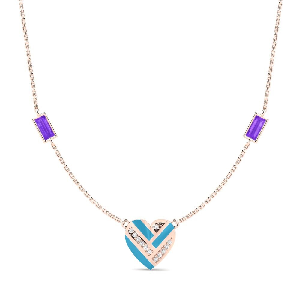 Amethyst Women's Necklace Fondle