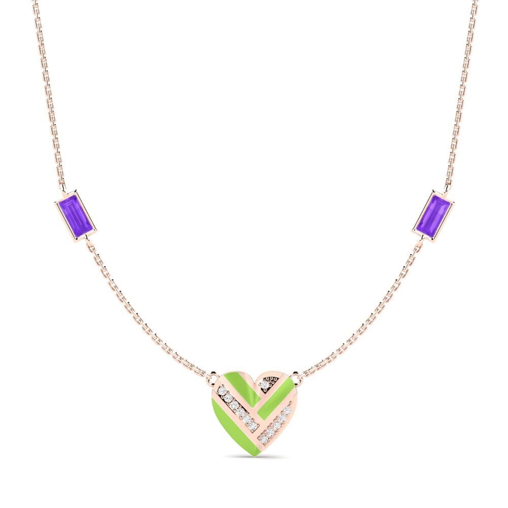 Amethyst Women's Necklace Fondle
