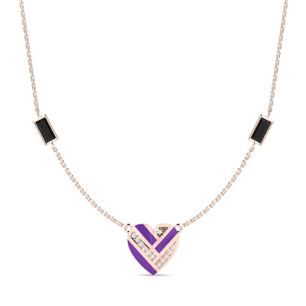 Black Onyx Women's Necklace Fondle