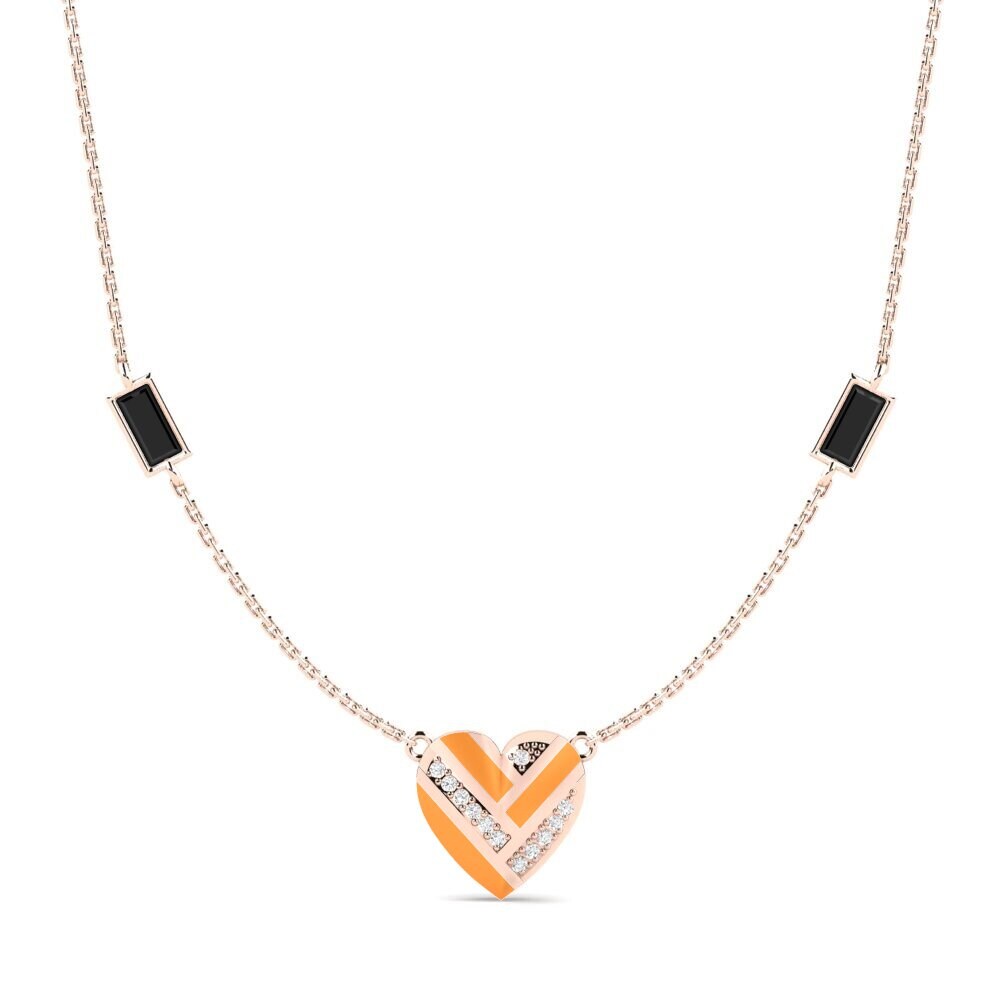 Black Sapphire Women's Necklace Fondle