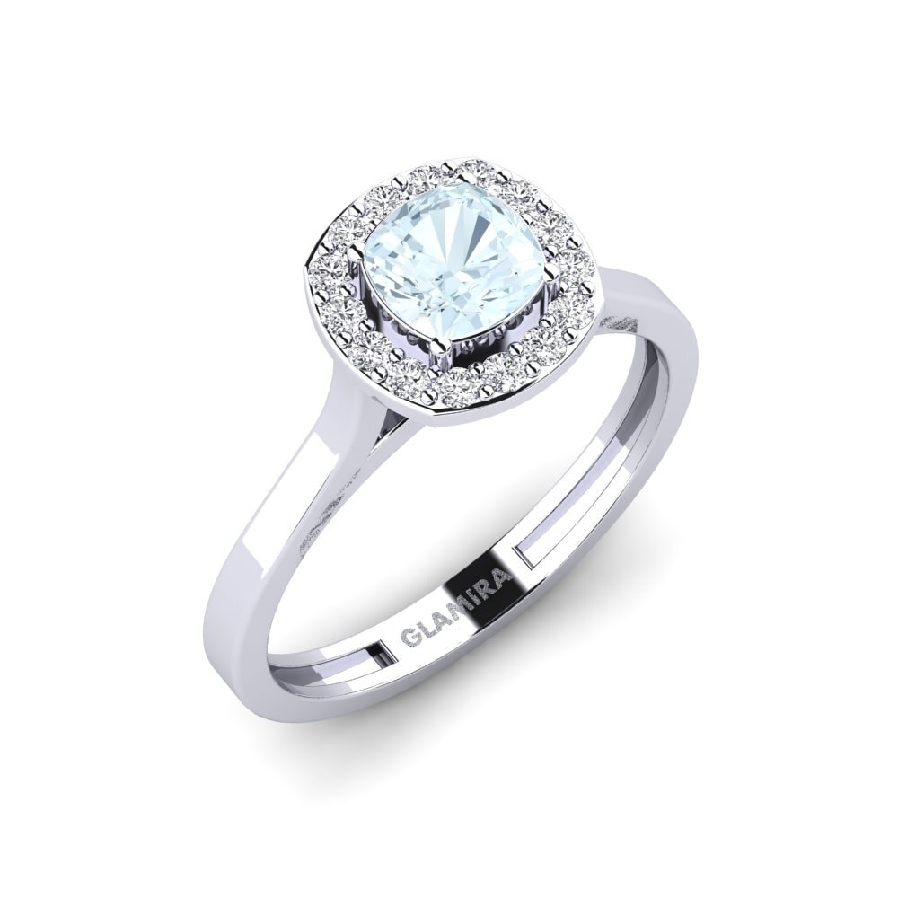 Aquamarine Engagement Ring Fontaine