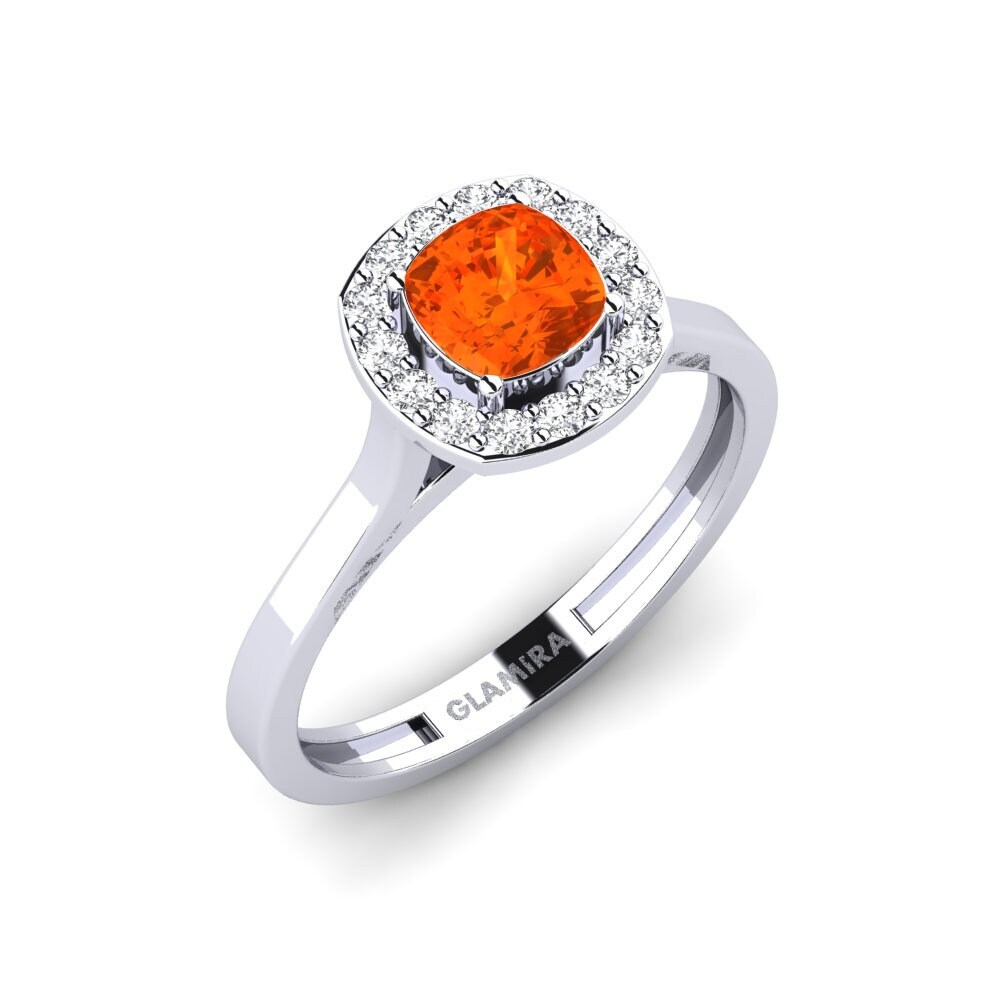 Fire Opal Engagement Ring Fontaine