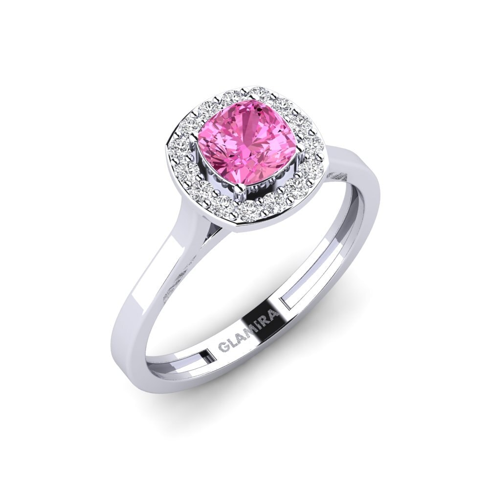 Pink Topaz Engagement Ring Fontaine