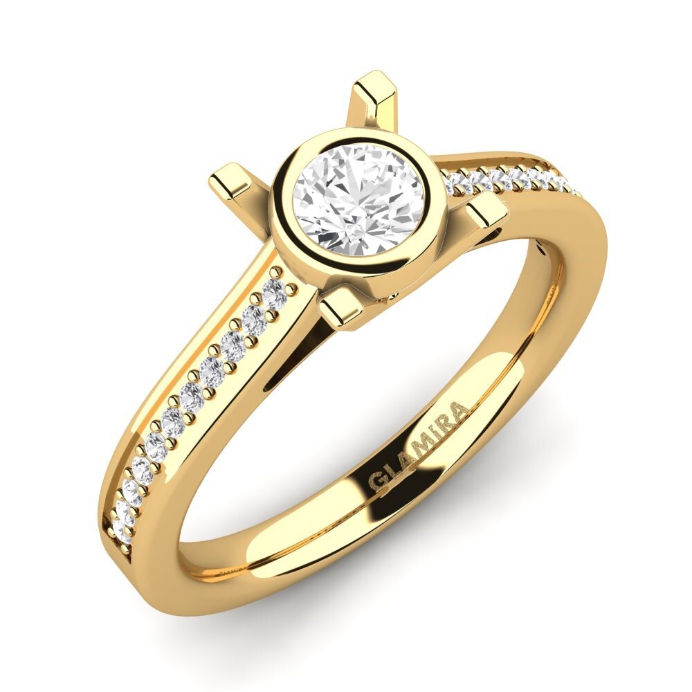 White sapphire Engagement Ring Fontanne