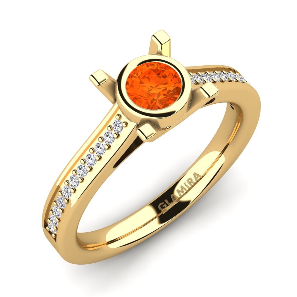 Fire Opal Engagement Ring Fontanne